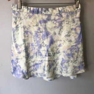 ZARA satin high waist mini skirt